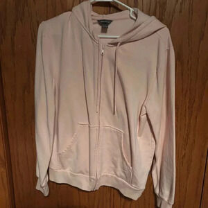 Eddie Bauer Women's Light Pink Zip-Up Hoodie